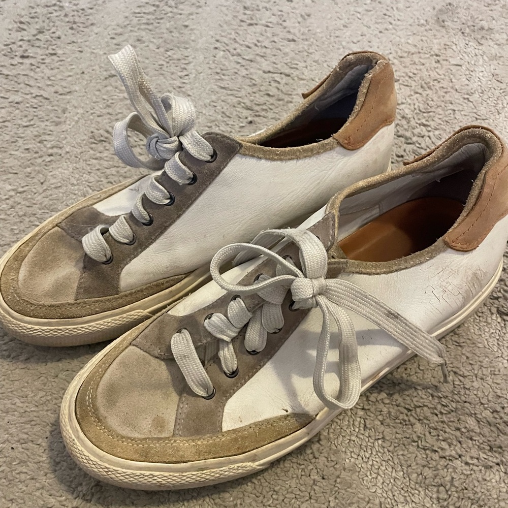Rag & Bone Women's Cream and Gray Sneakers - Picture 3 of 6